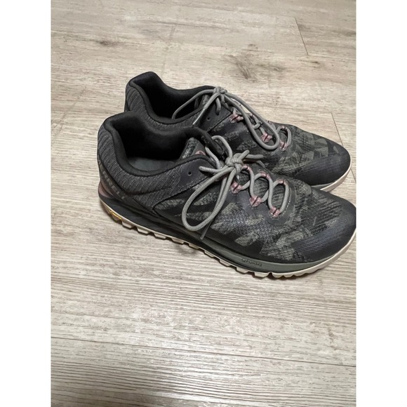 Merrell Shoes - Merrell Antora Womens Trail Running Shoes Grey Mauve Vibram QFORM2 Sneakers
